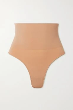 SKIMS Core Control Thong – Ochre – String ,Beige
