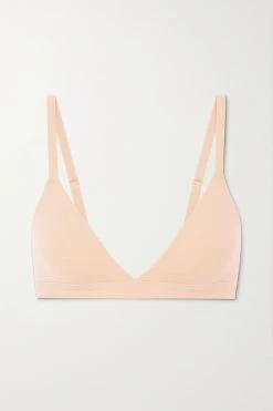SKIMS Fits Everybody Triangle Bralette – Mica – Triangel-BH ,Beige