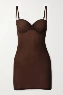 Angebote Skims Store 31 SKIMS Naked Slip Dress – Smokey Quartz – Unterkleid ,Neutral