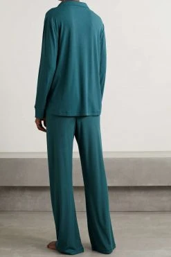 SKIMS Soft Lounge Sleep Set – Teal – Pyjama Aus Geripptem Stretch-Modal-Jersey ,Türkis 8 SKIMS Soft Lounge Sleep Set – Teal – Pyjama Aus Geripptem Stretch-Modal-Jersey ,Türkis -Skims Verkaufsgeschäft w920 q60 291