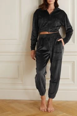 SKIMS Velour Oversized Jogger – Soot – Jogginghose Aus Velours ,Schwarz -Skims Verkaufsgeschäft w920 q60 374