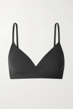 Angebote Skims Store 20 SKIMS Fits Everybody Crossover Bralette – Onyx – Soft-BH ,Schwarz