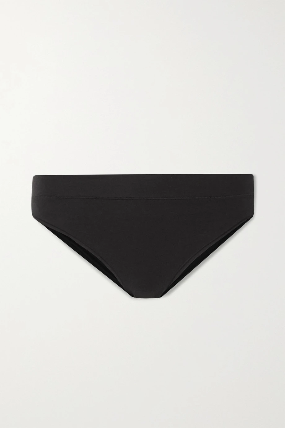 SKIMS Cotton Jersey Cheeky Tanga – Soot – Höschen Aus Stretch-Baumwoll-Jersey ,Schwarz 1 SKIMS Cotton Jersey Cheeky Tanga – Soot – Höschen Aus Stretch-Baumwoll-Jersey ,Schwarz