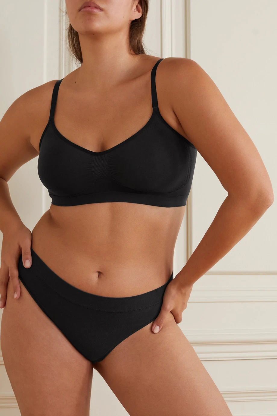 SKIMS Cotton Jersey Cheeky Tanga – Soot – Höschen Aus Stretch-Baumwoll-Jersey ,Schwarz 2 SKIMS Cotton Jersey Cheeky Tanga – Soot – Höschen Aus Stretch-Baumwoll-Jersey ,Schwarz – Bild 2