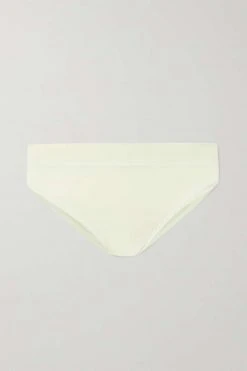 SKIMS Cotton Jersey Cheeky Tanga – Bone – Höschen Aus Stretch-Baumwoll-Jersey ,Weiß