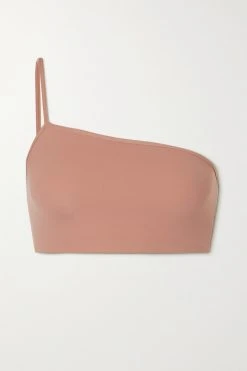 SKIMS Fits Everybody One Shoulder Bralette – Rose Clay – Bustier ,Altrosa