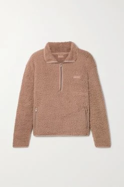 SKIMS Teddy Pullover – Tiger's Eye – Sweatshirt Aus Fleece ,Braun