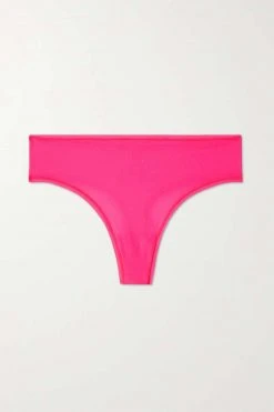 SKIMS Fits Everybody Thong – Neon Pink – String ,Puder