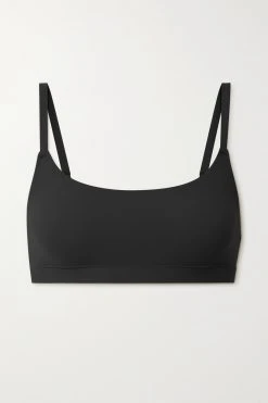SKIMS Fits Everybody Scoop Neck Bra – Onyx – Soft-BH ,Schwarz
