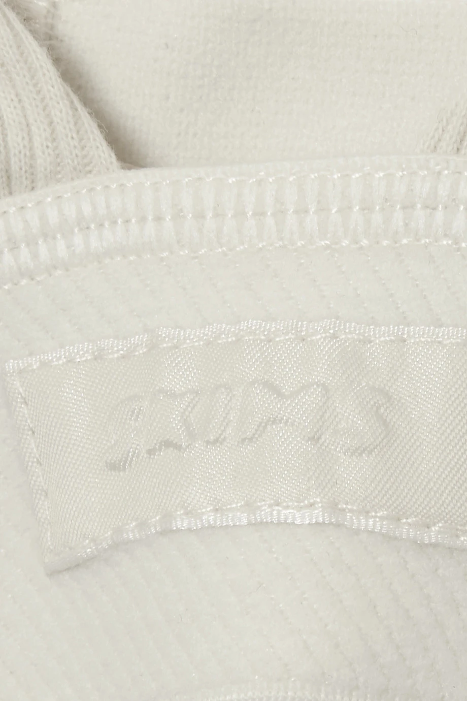 SKIMS Cotton Plunge Bralette – Bone – Bustier Aus Geripptem Jersey Aus Einer Baumwollmischung ,Weiß 4 SKIMS Cotton Plunge Bralette – Bone – Bustier Aus Geripptem Jersey Aus Einer Baumwollmischung ,Weiß – Bild 4