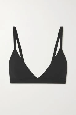 SKIMS Fits Everybody Triangle Bralette – Onyx – Triangel-BH ,Schwarz