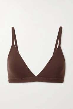 SKIMS Fits Everybody Triangle Bralette – Cocoa – Triangel-BH ,Neutral