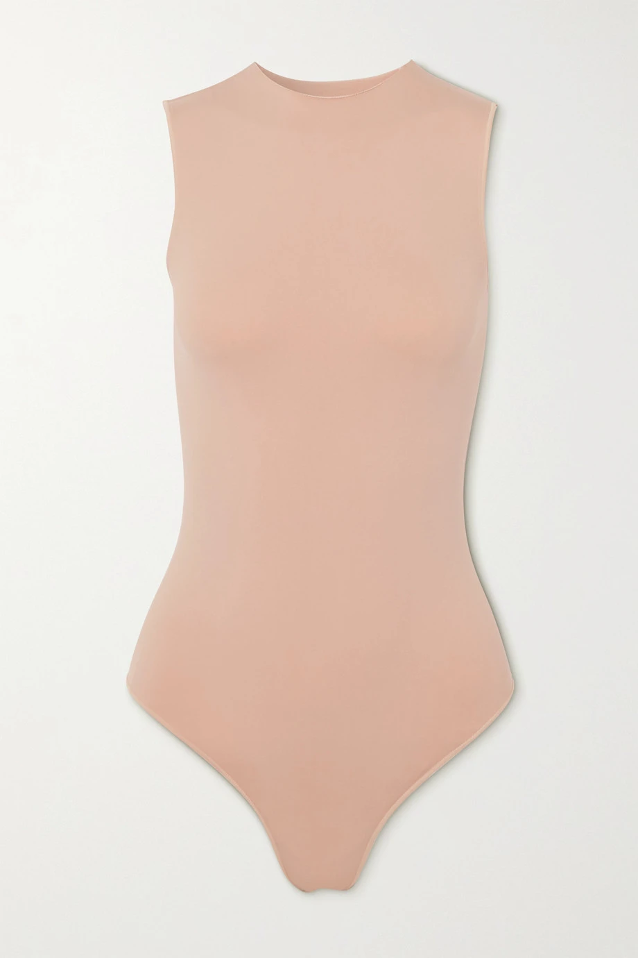 SKIMS Essential Crew Neck Long Sleeve Bodysuit – Sandstone – String-Body Mit Rundhalsausschnitt ,Beige 1 SKIMS Essential Crew Neck Long Sleeve Bodysuit – Sandstone – String-Body Mit Rundhalsausschnitt ,Beige